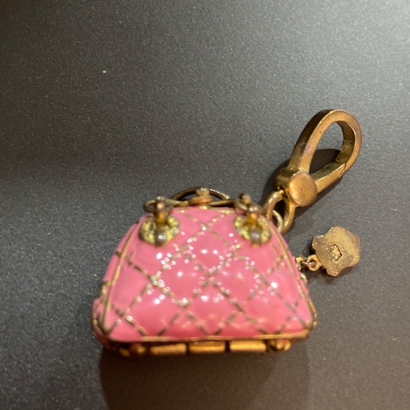 RARE Vintage Y2K JUICY COUTURE PINK QUILTED BOWLER BAG STATUS DAYDREAMER BARBIE - Picture 6 of 12